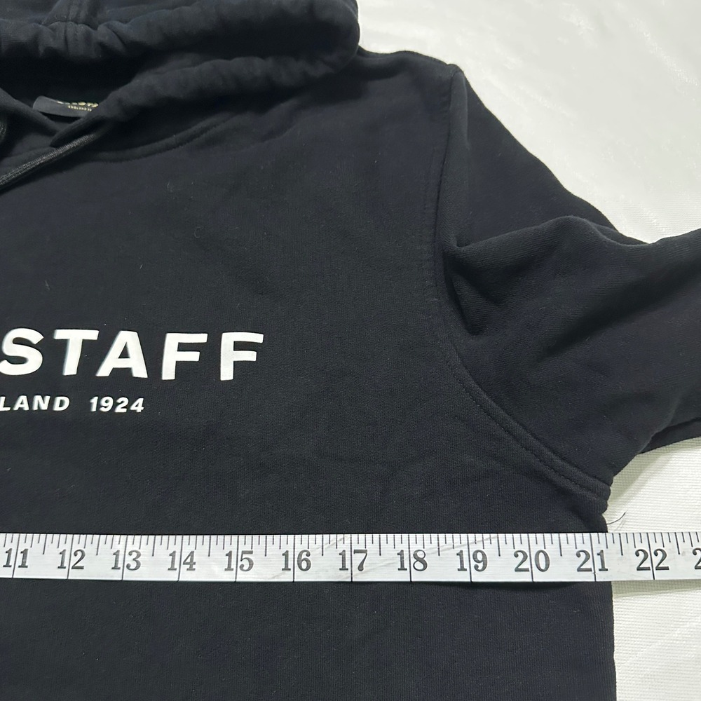 BELSTAFF 1924 Hoodie Black Mens L Pullover Phoenix Logo Luxury Streetwear Cotton - Picture 5 of 12